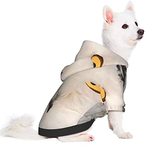 Snowy Owl Eyes Pet Dog Hoodies - Soft And Warm Dog Hoodie Sweater, Cold Weather Clothes For Xs-Xxl Dogs Winter Coat #TOP1