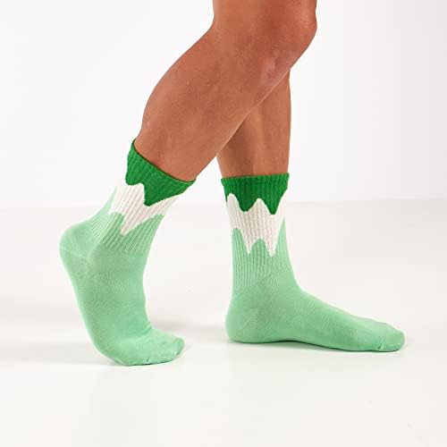 GoWith 3/4 Pairs Cotton Socks for Women & Men, Moisture-Wicking Quarter Cushioned Striped Socks, Athletic and Casual Wear - Image 8