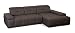 Produktbild Cavadore Ecksofa Mistrel mit Longchair XL rechts/XXL-Sofa mit aufwendiger Steppung und modernem Design/ 273 x 77 x 173 / Braun-Schwarz, chrom