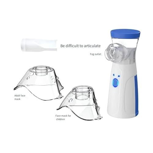 Image of Portable Mesh Nebulizer, One-Button Operation, Silent Operation, High Nebulization Rate, Medical Grade Materials, USB, White
