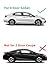 Passenger/Right Side Rear Door Window Glass Replacement For 2012-2015 Civic 4 Door Sedan