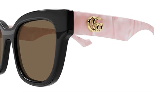 Gucci Women's Oversized Square Sunglasses, Black-Pink-Brown, One Size3