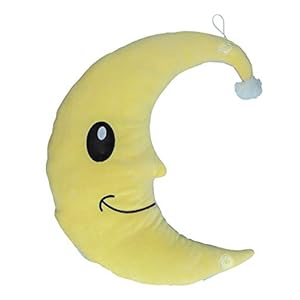 Around the Cribe Plüsch-Nachtlicht mit Musik und Licht, Nachtlicht Mond, Nachtlicht mit Musik, Nachtlicht, Kokoons Mond, Farbe Gelb, AT-PEL-NITEPM04 Mittel