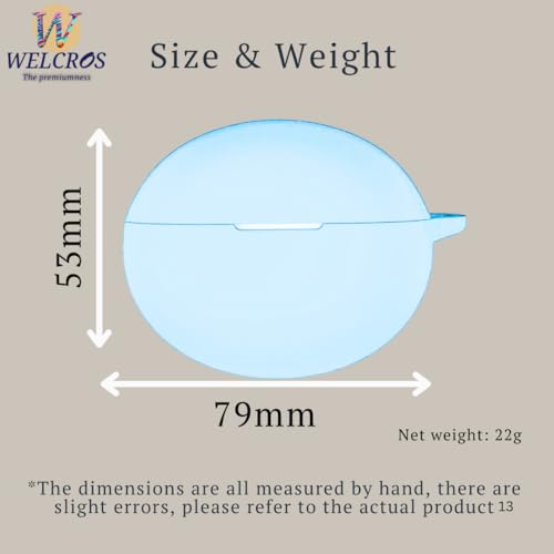 Image of WELCROS Soft Silicone Protective Case Cover for OnePlus Buds 4 (SkyBlue)
