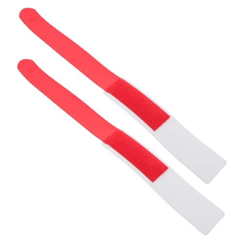 Happyyami 2pcs Ski Strap Snowboard Vice Red 38 * 450mm Sturdy Nylon Material Comfortable Carrying Easy to Fix and Carry