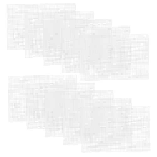 Operitacx 10pcs DIY Cross-Stitch Sheets Mesh Craft Sheets for Crocheting Knitting Projects