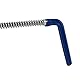 Relaxdays Hosenspannbügel, 10er Set, rutschhemmend, für Hosen & Röcke, Spiral Hosenspanner, Breite 30-50 cm, Silber/blau, 10 Stück