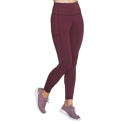 Image of Skechers Women's High Rise Go Walk Goflex High Waisted 2-Pocket Yoga Fitted Leggings