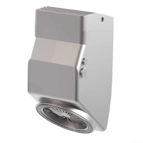 Extractor de humo para microscopio, ventilador mecánico 2 en 1 de 4 velocidades con fuente de luz LED ajustable, amortiguador de humos con iluminación