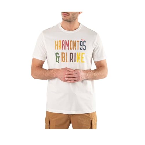 Harmont & Blaine Camiseta de manga corta IRH159021055, blanco perla (ral 1013), XS