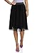 Produktbild oodji Ultra Damen Plisseerock aus Netzstoff, Schwarz, DE 42 / EU 44 / XL