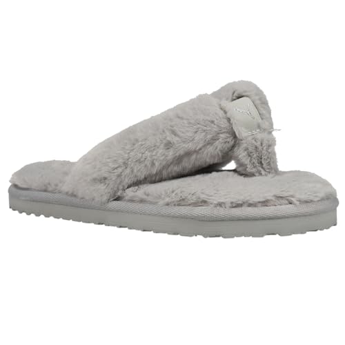 PUMA Womens Fluff Flip Flop Casual Slippers Casual - Silver2