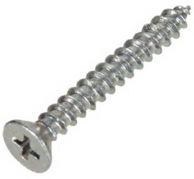 Hillman Fasteners 823524 12 in. x 2 in. Flat Head Stainless Steel Sheet Metal Screw, Pack 100