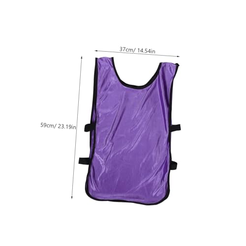 HONMEET 4pcs Training Vest Practice Vests for Football Pennies for Sports Soccer Pennies Polyester Purple - Image 3