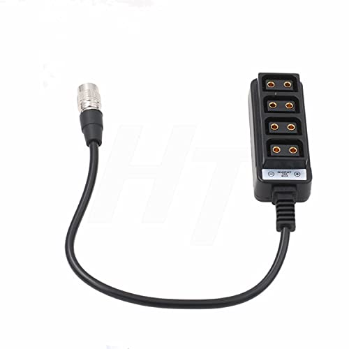 Adaptador Hirose 4 Pines a D-Tap de 4 Puertos para Cámara Sony F5 y F55