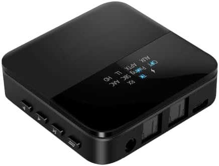 Cubetek 2 in 1 Bluetooth Transmitter & Receiver Adapter V5.2, with Digital Optical/TOSLINK/SPDIF, 3.5mm Aux Connect, for TV/PC/iPod/Car Stereo, AptX HD/Low Latency, Model: BT-B20