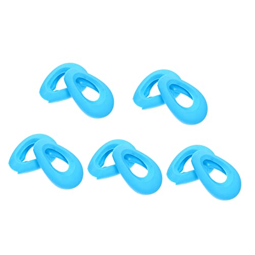 TOVINANNA 5組 染毛剤イヤーマフ 高忠実度耳栓 三つ編み用ボンネット ステッカー 頬レトラクタ プラグ 染毛剤イヤーシールド 染毛剤アクセサリー 耳保護イヤーマフ 毛染め耳介 シリカゲル