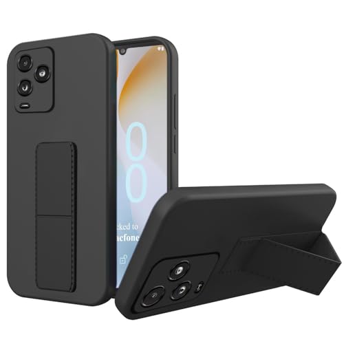 Pusiikeer Compatible for BLU View 5 Pro Phone Case Multi-Functional Magnetic Folding Kickstand/Stand Silicone TPU Slim Fit Shockproof Protective Cover Case for Blu View 5 Pro B170D - Black