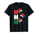 Hockey Pucks Weihnachten Hockey Spieler Kostüm T-Shirt