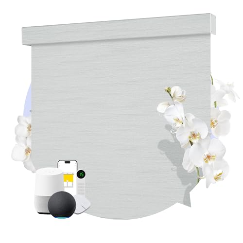 Smart Motorized Roller Shades, Woven Canvas