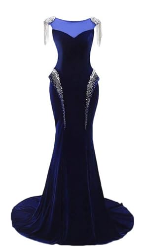 Lamourbear Women's Shiny Sequins Crystals Prom Dress Sleeveless Long Ball Gowns Pageant Celebrity Cocktail Evening Party