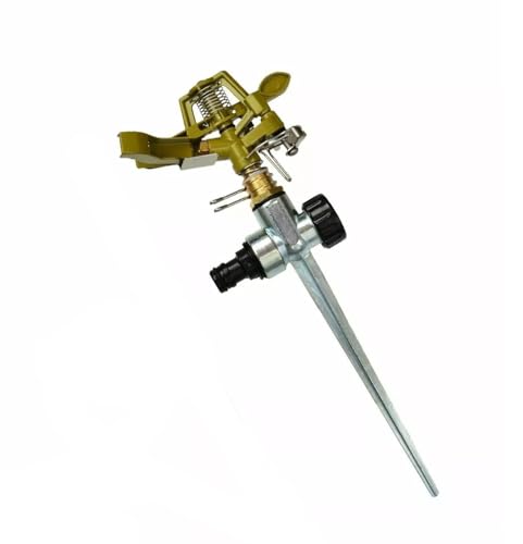 Impulse - Irrigatore a picchetto in metallo, compatibile con Hozelock, per giardino, prato e erba