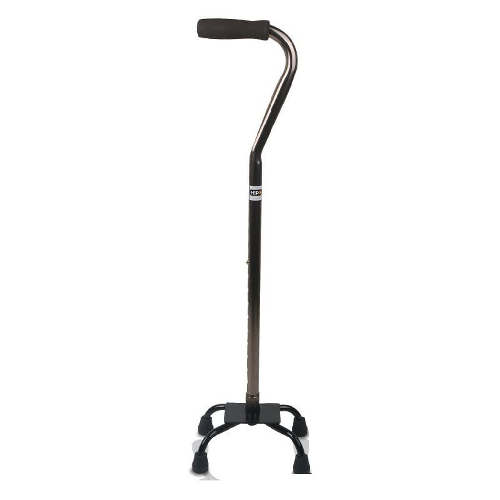 GCX- Muletas de Aluminio de Cuatro Patas for Ancianos Bastón de Cuatro Esquinas Bastón Muletas telescópicas for Ancianos Firma