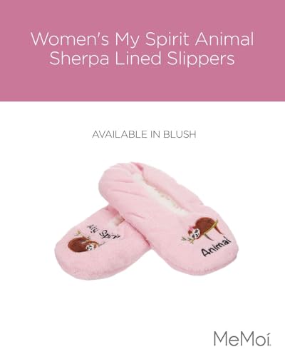 MeMoi Women's My Spirit Animal Sherpa Lined Slippers2