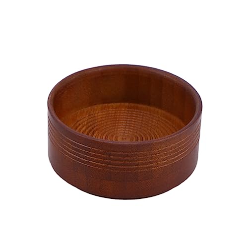 Didiseaon Men's Durable Shaving Bowl Large Deep Wooden Soap Cup for Fathers and Boyfriends Compact Shaving Tool for Wet