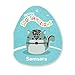 Squishmallows Original 8in Samsara The Teal Chipmunk with Choker – Official Jazwares Plush (Little)
