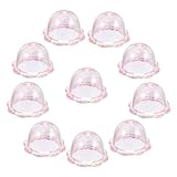 Parliky 10個 透明風鈴ビーズ 風鈴用アクリル花型ビーズ 軽量ホール付き 手作りジュエリー ペンダント装飾 クラフト素材