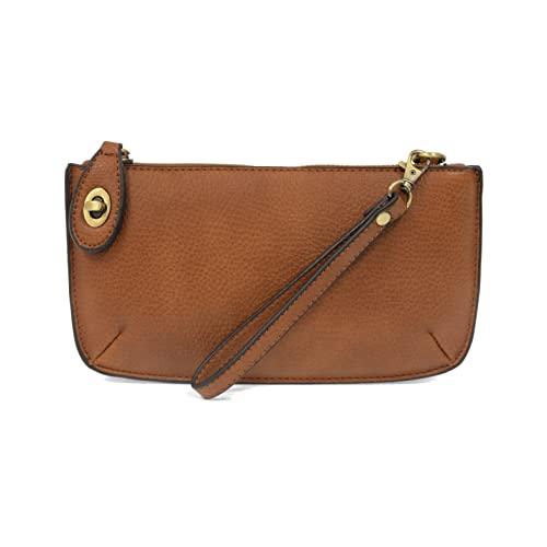 Image of Joy Susan Women's Fashion Purse Mini Crossbody Wristlet Clutch Handbag - Cedar Brown