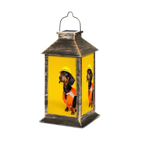 Solar Lantern Dachshund Dog Costume Waterproof Outdoor Light