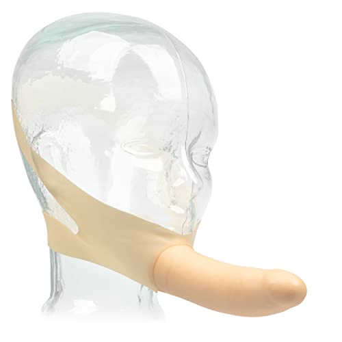 Calexotics Original Accommodator Latex Dong – Hands Free Strap On Probe For Couples – Adult Dildo Sex Toys - Ivory #TOP3