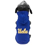 NCAA UCLA Bruins Cotton Lycra Hooded Dog Shirt, Medium Blue/Gold