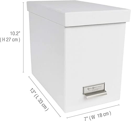 Bigso Box Of Sweden 954145544 John Fiberboard Label Frame Desktop File Storage Box thumb #2