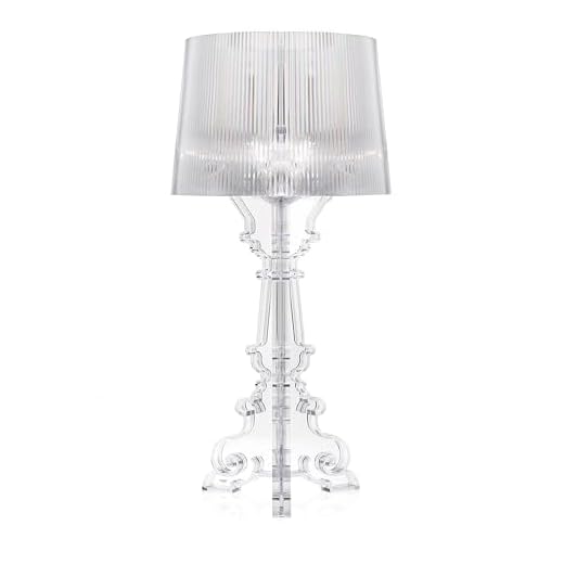Kartell Bourgie, Lampe de Table, Avec Variateur de Lumière, Cristal