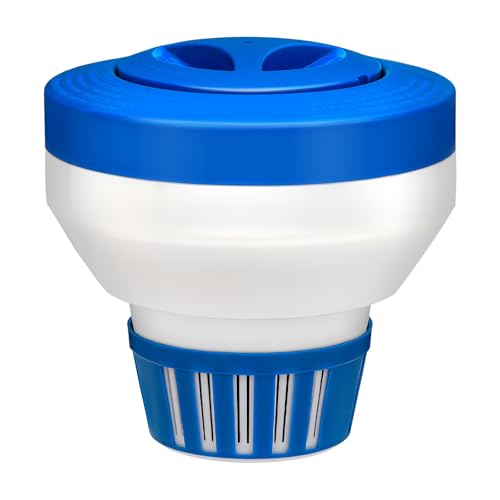 Housolution Dispensador de Cloro Flotante de 8.0, Gran Capacidad para Tabletas de Cloro de 3.0,...