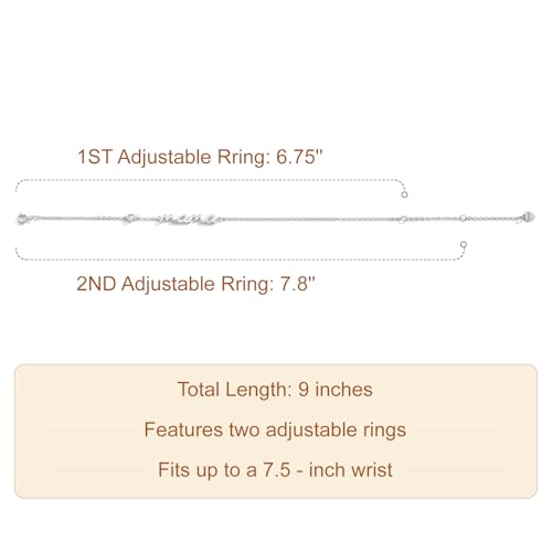 Mama Bracelet for Women 925 Sterling Silver 18K Gold Plated Mom Bracelet for Women with Simple Dainty Mama Initial Bracelets for New Mom Trendy Mother Birthday Christams Day Jewelry Gift from Daughter Husband4