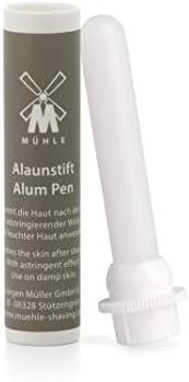 MÜHLE Styptic Pencil - All Natural Alum Stone Aftershave, Antiseptic, Helps Heal Nicks, Cuts, and Razor Bumps