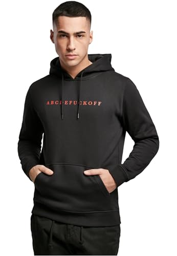Sweat à capuche homme Mister Tee Mt1539-abc noir en coton confortable