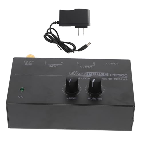 DOITOOL Stereo Amplifier Phono Input Home Audio Turntable Preamps Record Player Preamplifier Plate Amplifier Stereo Preamp Us Plug