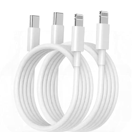 USB C to Lightning Charger Cable [2Pack 1M] MFi Certified Fast Charging and Data Sync Transfer Cable, Compatible with Apple iPhone 14 13 12 11 X Pro/Max, iPad Air/Pro,Airpods