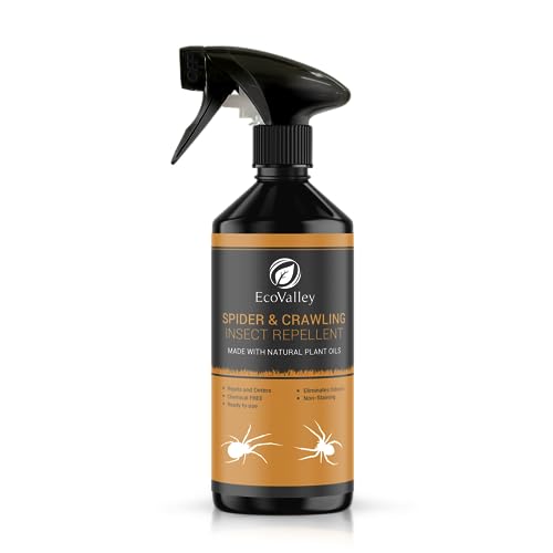 EcoValley Natural Humane Spider Repellent Spray Pet Safe Spider Stopper for Home or Garden 500ml