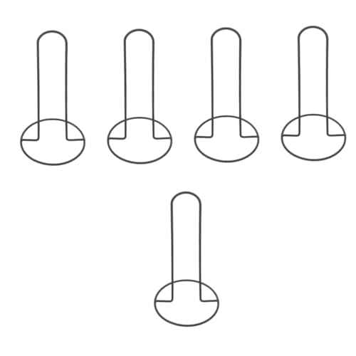 ULTECHNOVO 5pcs Sturdy Metal Disc Cone Holders Soccer Cone Storage Stand Football Training Logo Disc Rack