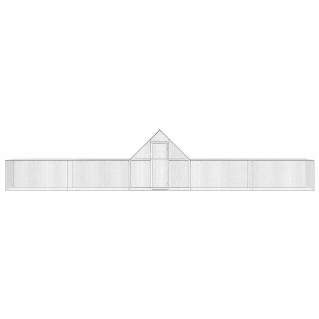 Kurnik ze stali ocynkowanej 10x2x2 m z wodoodpornym dachem
