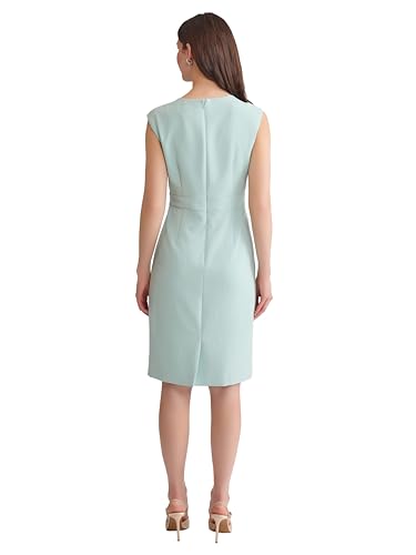 Image of Kasper Women's Sleeveless Banded Waist Sheath Dress