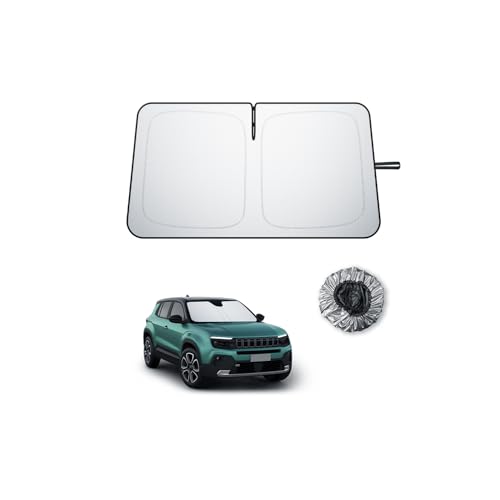 Pare-soleil de pare-brise Jeep Avenger 2023-2026 protection uv voiture avant pliable tressé