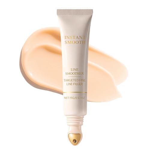 Line Smoother Fine Line Blurring Primer Makeup - Wrinkle Filler Face Primer for Mature Skin Matte Makeup Primer Minimised Pores & Even Complexion All-Day Wear 15g
