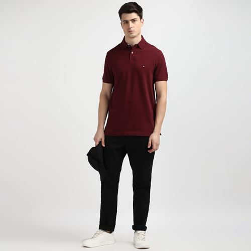 Image of Tommy Hilfiger Men's Cotton Regular Fit Polo T-Shirt